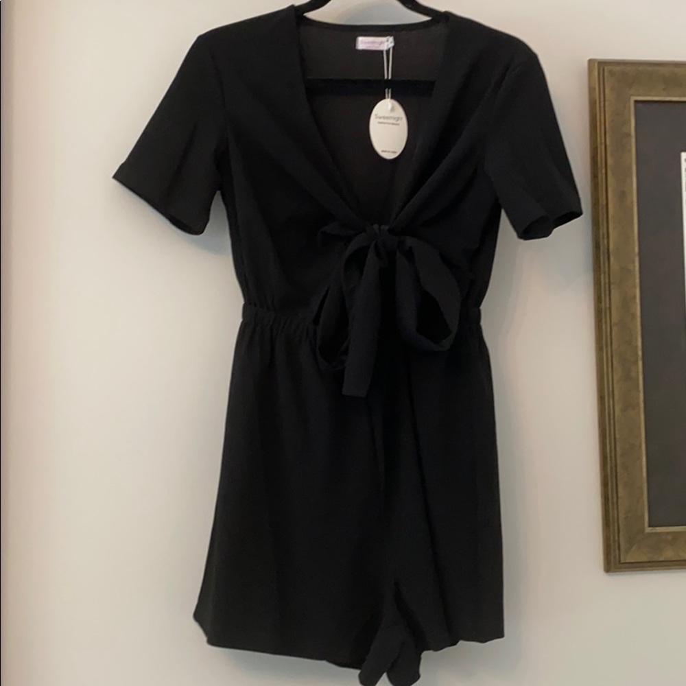 Black romper- brand new